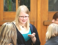 Studenten vor dem IDF